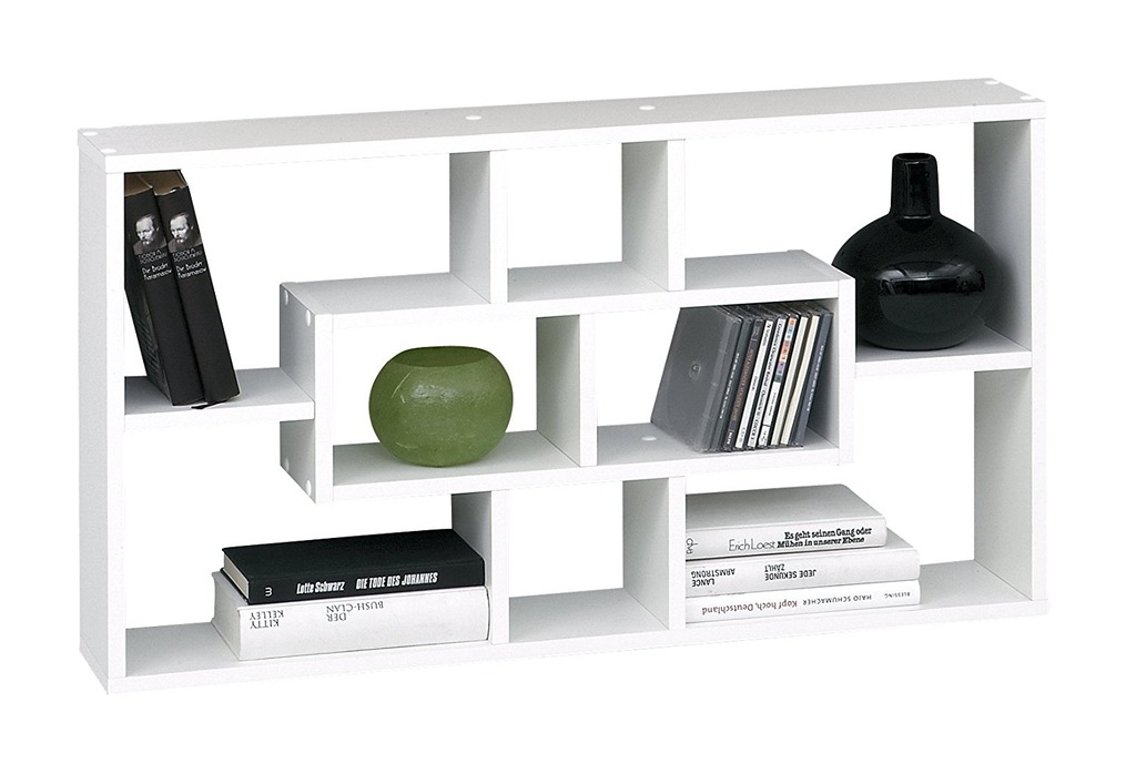 Półka biblioteczka biała labirynt SB-Design DAA518