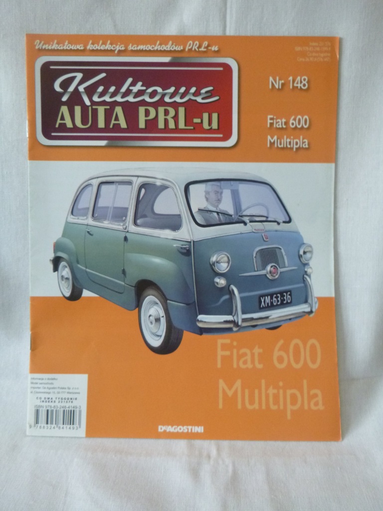 Gazetka Kultowe Auta PRLu - FIAT 600 MULTIPLA
