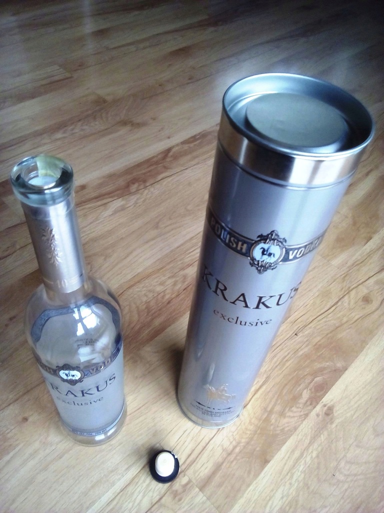 Butelka Wódka KRAKUS EXCLUSIVE 0,7 L Korek Tuba