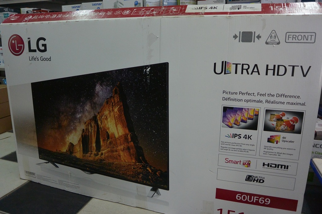 Telewizor LG 60 cali UHD 4K 60UF695V uszk. matryca