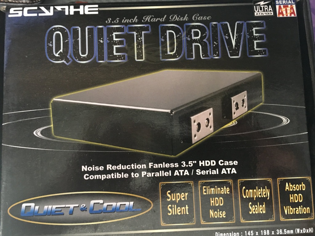 Chłodzenie HDD 3.5" Scythe Quiet Drive SQD