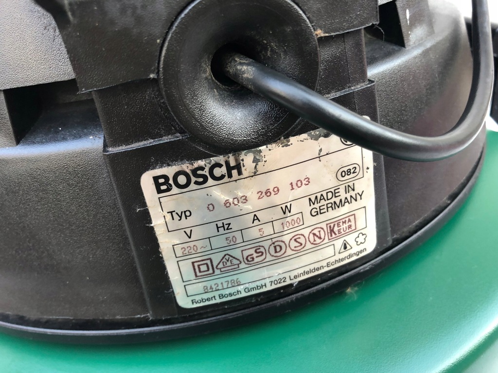 ODKURZACZ PRZEMYSŁOWY BOSCH PAS 1000 - 7378321008 - oficjalne archiwum
