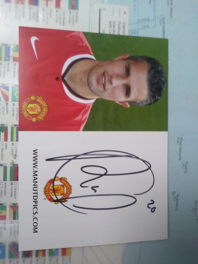 Robin van Persie - autograf