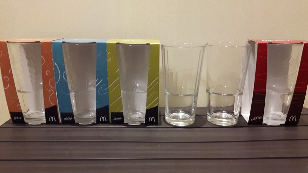 SZKLANKI McCafe 6 Sztuk WARSZAWA + GRATIS
