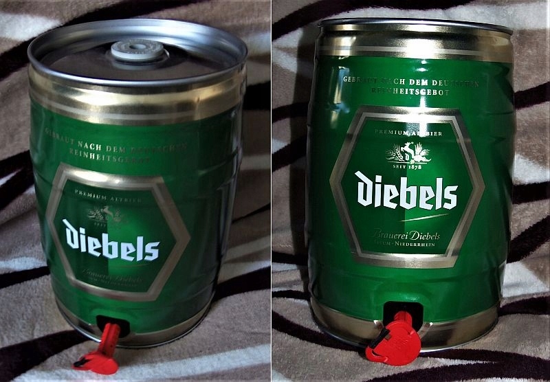 Diebels - beczka po piwie 5 L.