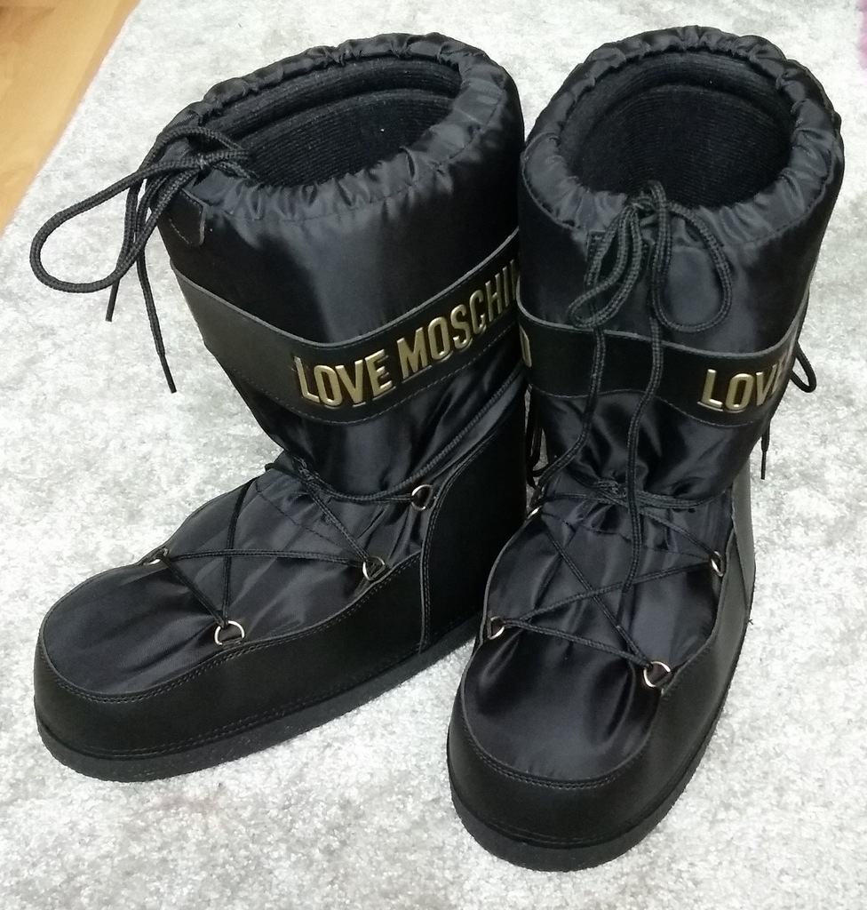 MOSCHINO snow moon mons boots ŚNIEGOWCE 41 42 43