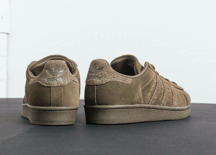 womens khaki adidas superstars