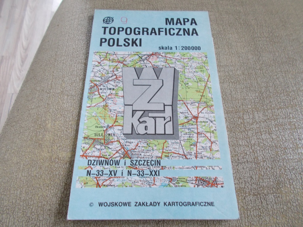 Dziwnów i Szczecin Wojskowa mapa topograficzna