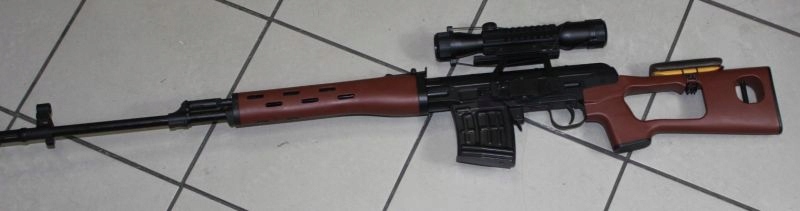 REPLIKA DRAGUNOV SVD KULKI BB + WALTHER 4X32