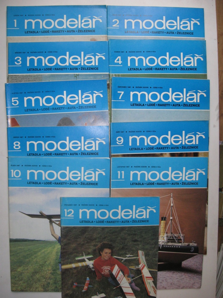 Modelarz MODELAR czeski 11 numerów 1987