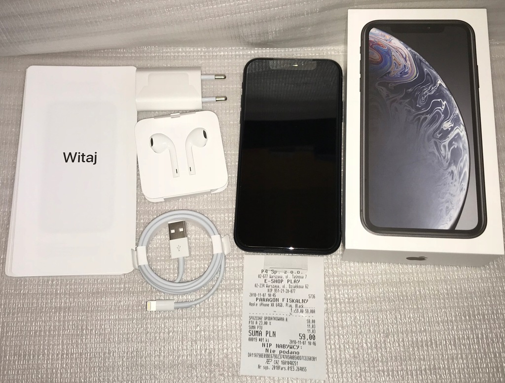 Nowy ! Apple iPhone Xr 64GB Black ! z PLAY !