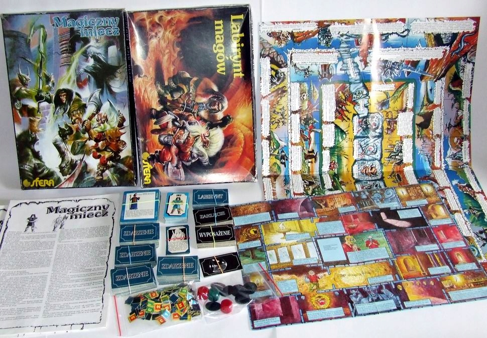 MAGICZNY MIECZ PODSTAWA + Labirynt Magów komplet