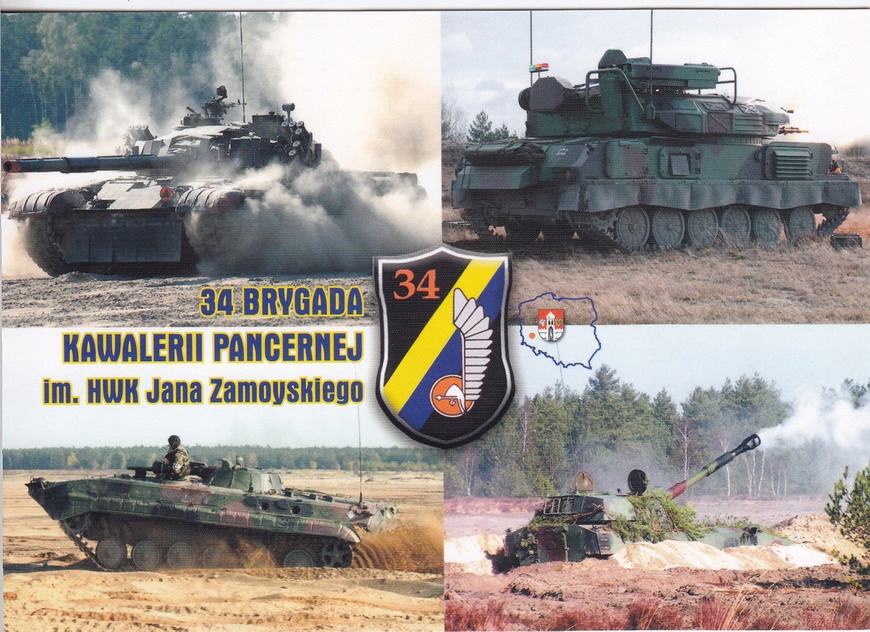 34. BRYGADA KAWALERII PANCERNEJ - CZOŁG - HERB
