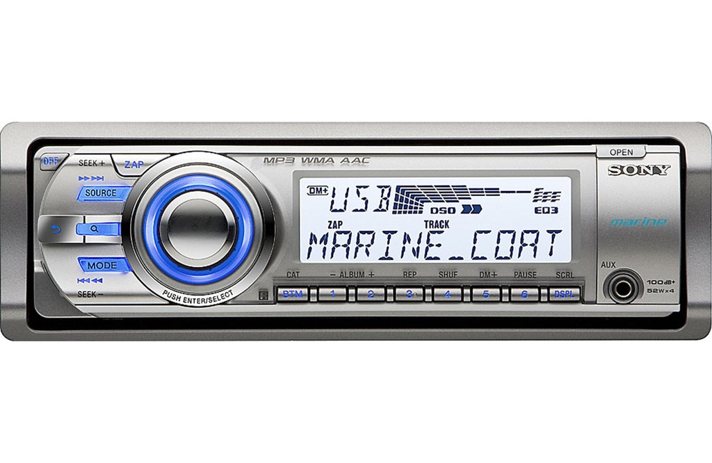 SONY CDX-MR60UI Radio Marine do JACHTU CD MP3 USB