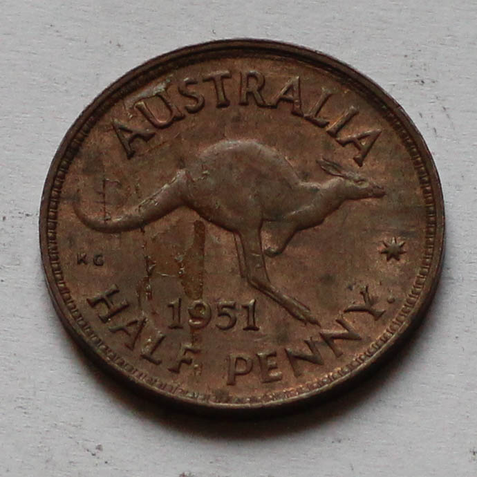 Australia  Half Penny 1963