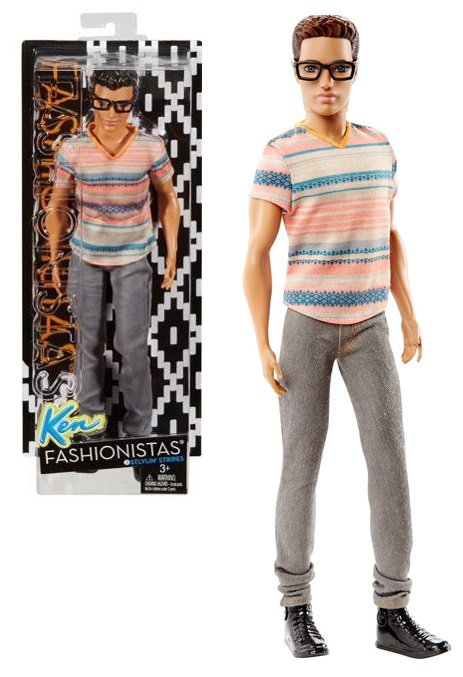 Mattel Lalka MODNY KEN BRUNET FASHIONISTAS DGY66