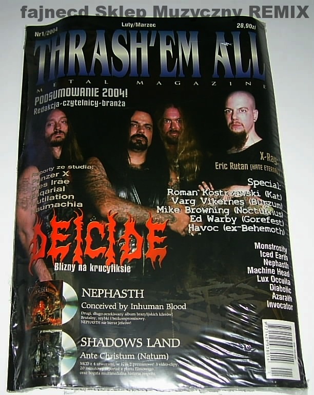 THRASH'EM ALL NR. 1 / 2004 2CD DEICIDE FOLIA SKLEP