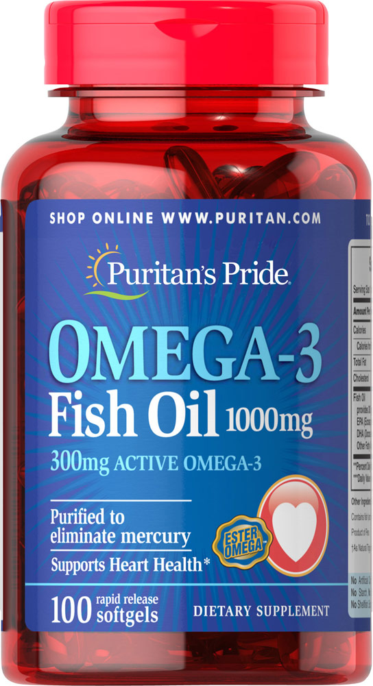 Olej omega-3 Puritans Pride WitaminaS