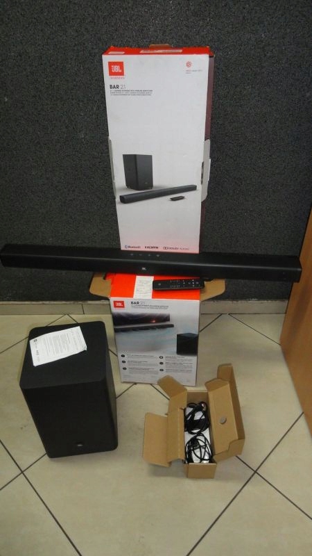 SOUNDBAR JBL SB 350 2.1 JAK NOWY KPL+ PAR 18-10-2