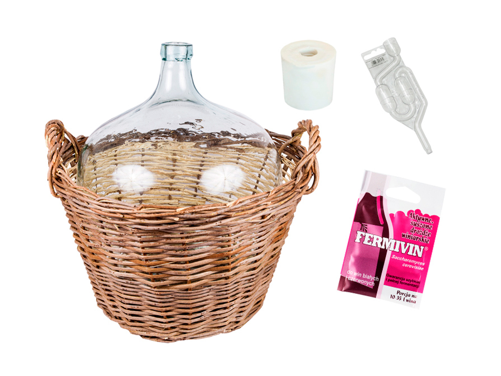 BALON BUTLA DO WINA 50L W WIKLINIE + GRATISY WINO