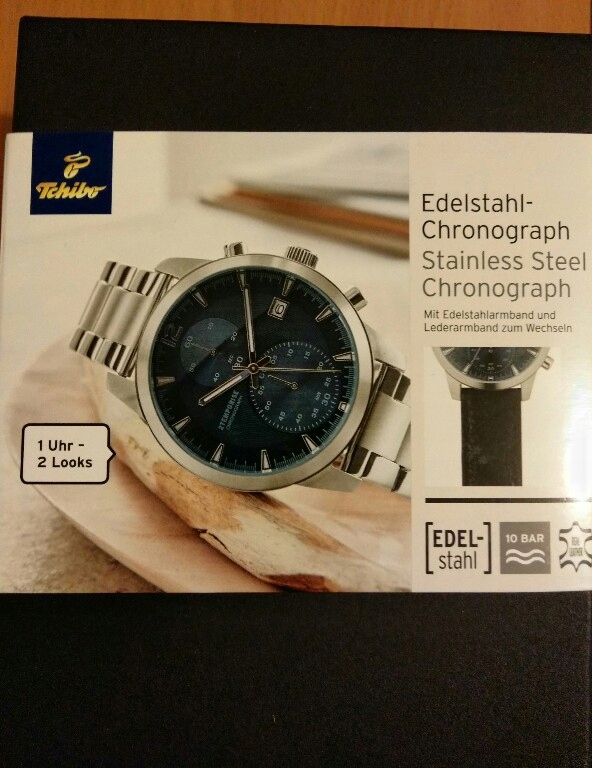 Nowy zegarek chronograf Tchibo