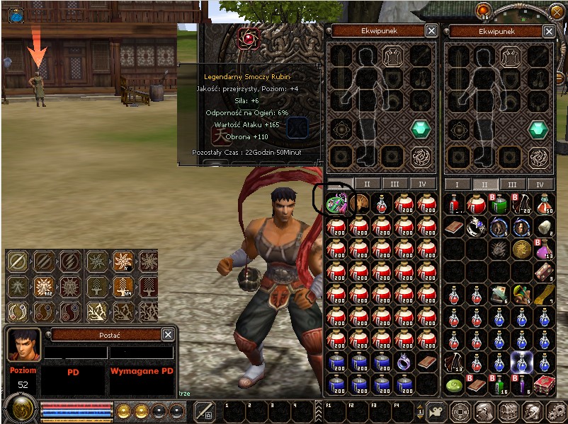 Metin2 Tasmania - Woj body 52lvl - Rubin - MANU