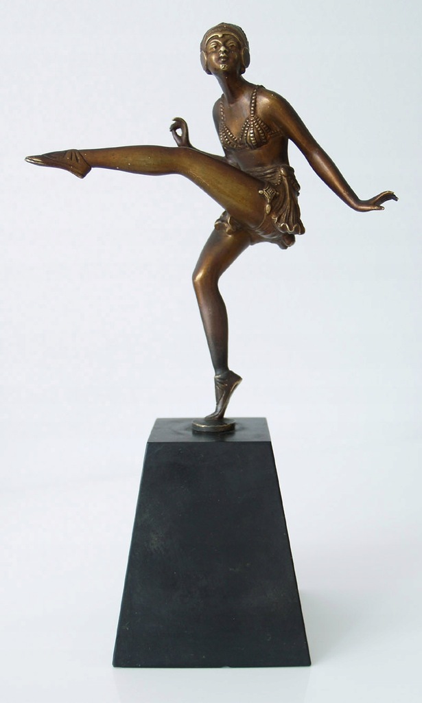 ART DECO TANCERKA JOSEPHINE BAKER BRĄZ ORYGINAŁ !!
