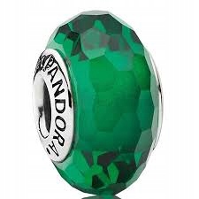 Pandora Charms zielona fasetka 791619 (id)