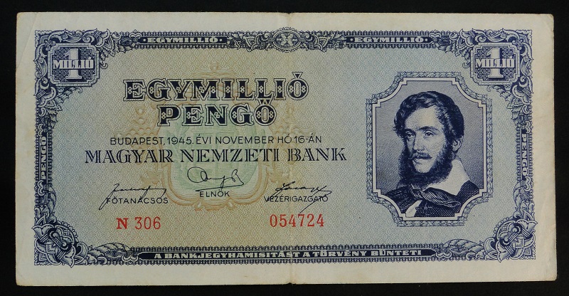 1945 Węgry 1 mln pengo