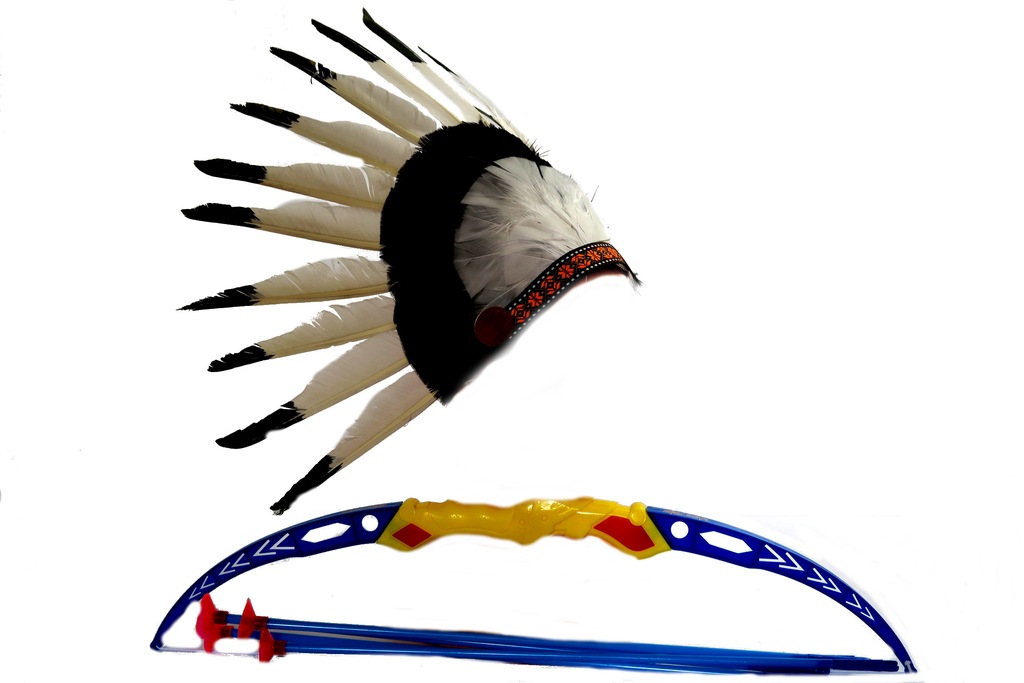 pióropusz indiański indianina indianin łuk strzały