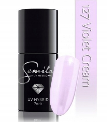 Nowy lakier hybrydowy Semilac 127 Violet Cream