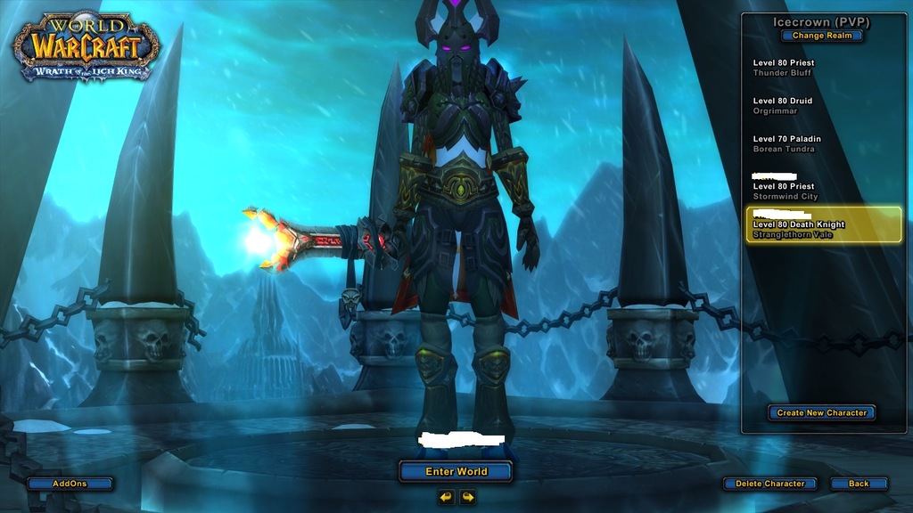WoW konto Warmane Icecrown DK 5,7k GS DBW
