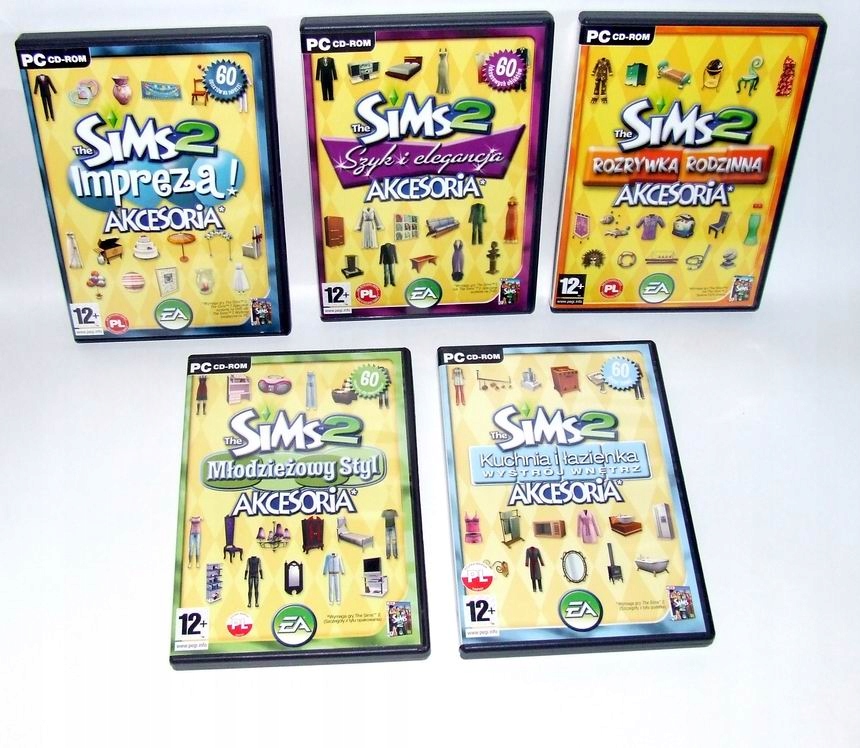 The SIMS 2 - ZESTAW 5 DODATKÓW AKCESORIA [PL]