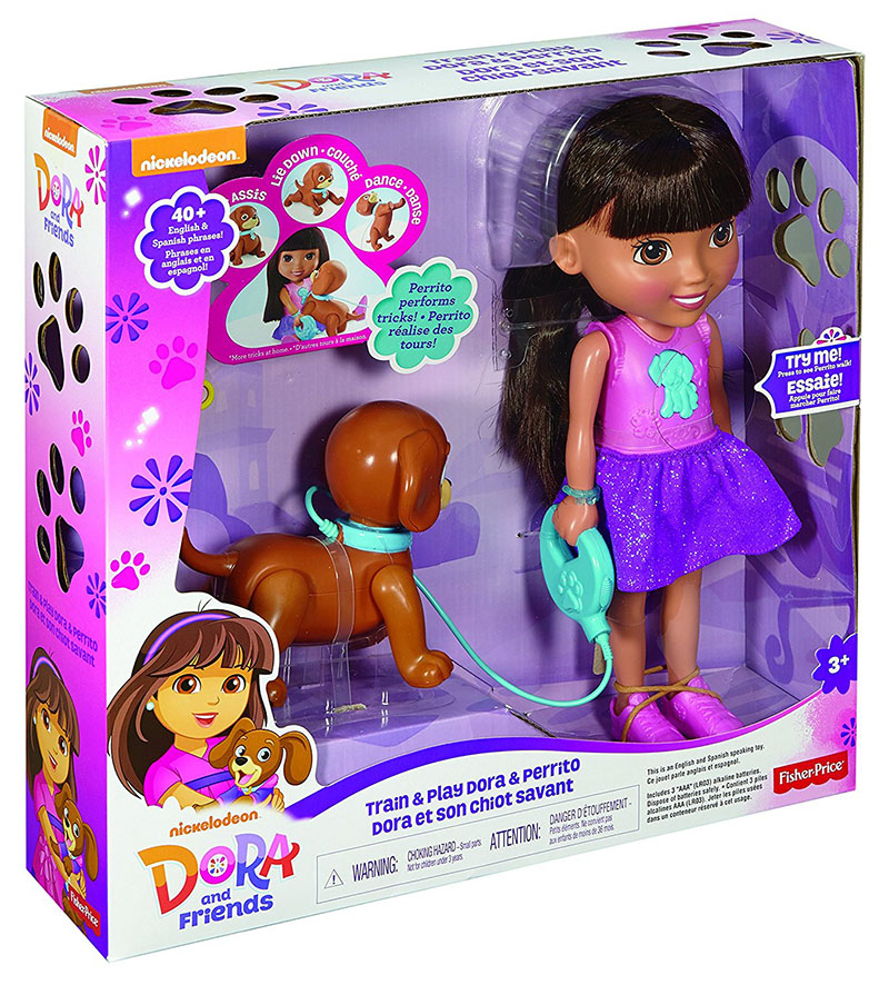INTERAKTYWNA LALKA DORA Z PIESKIEM PERRITO Fisher