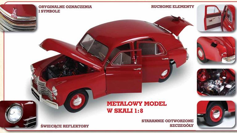 MODEL WARSZAWA M20 DO ZŁOŻENIA SKALA 1:8 OKAZJA