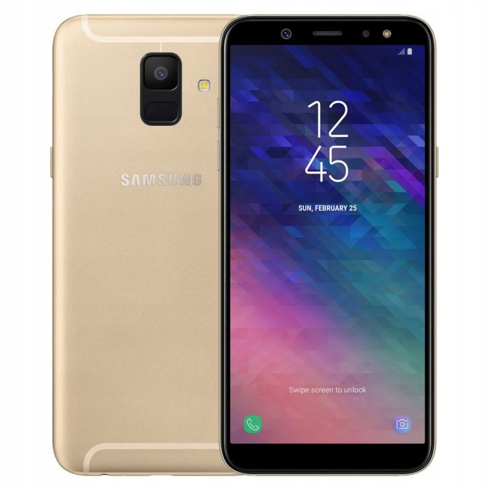 Samsung Galaxy A6 2018 Dual Sim 32GB SZKŁO GOLD RZ