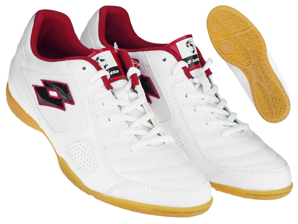 BUTY LOTTO TORCIDA IV HALÓWKI BIAŁE/CZERWONE R. 40