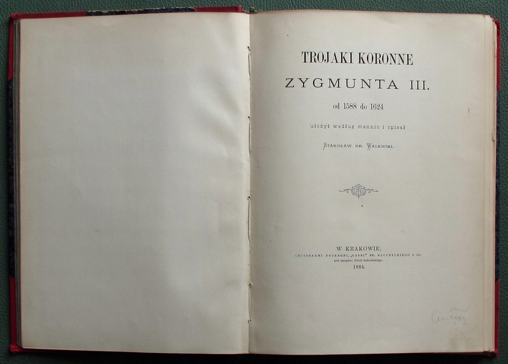 Trojaki Koronne Walewski 1884 exlibris Kałkowski