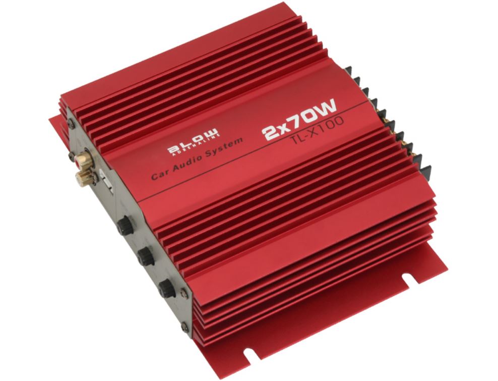 SAMOCHODOWY WZMACNIACZ BLOW TL-X100 2 x 70W RCA