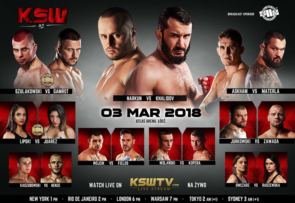 * KSW 42 ŁÓDŹ ATLAS ARENA **Sektor E* Pod SKY BOX*