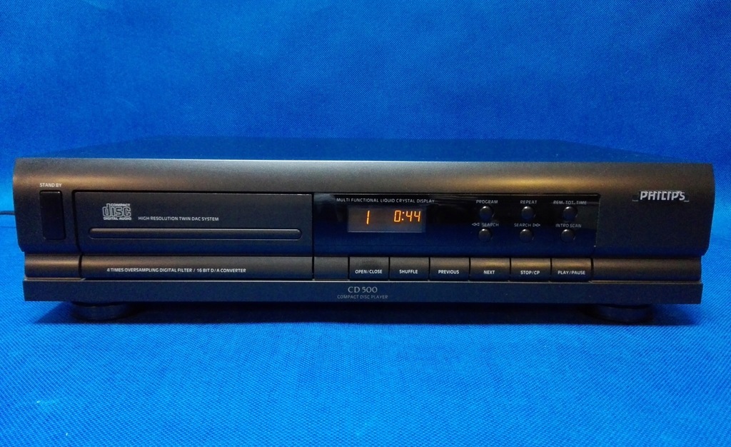 Vintage Odtwarzacz CD Philips CD-500 / 1985 rok