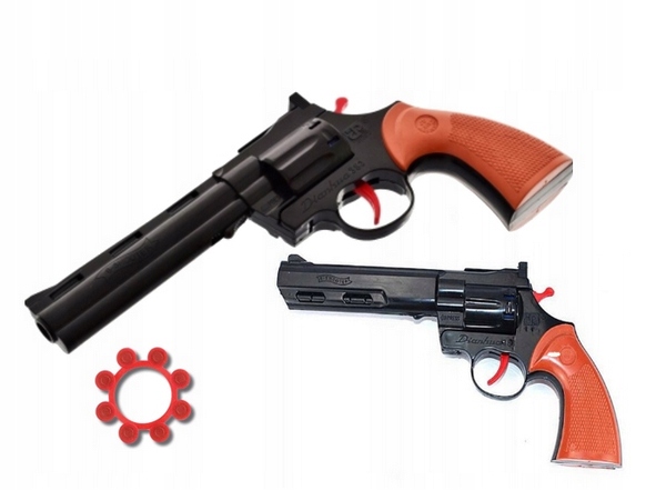 PISTOLET NA SPŁONKĘ REWOLWER NA KAPISZONY BROŃ