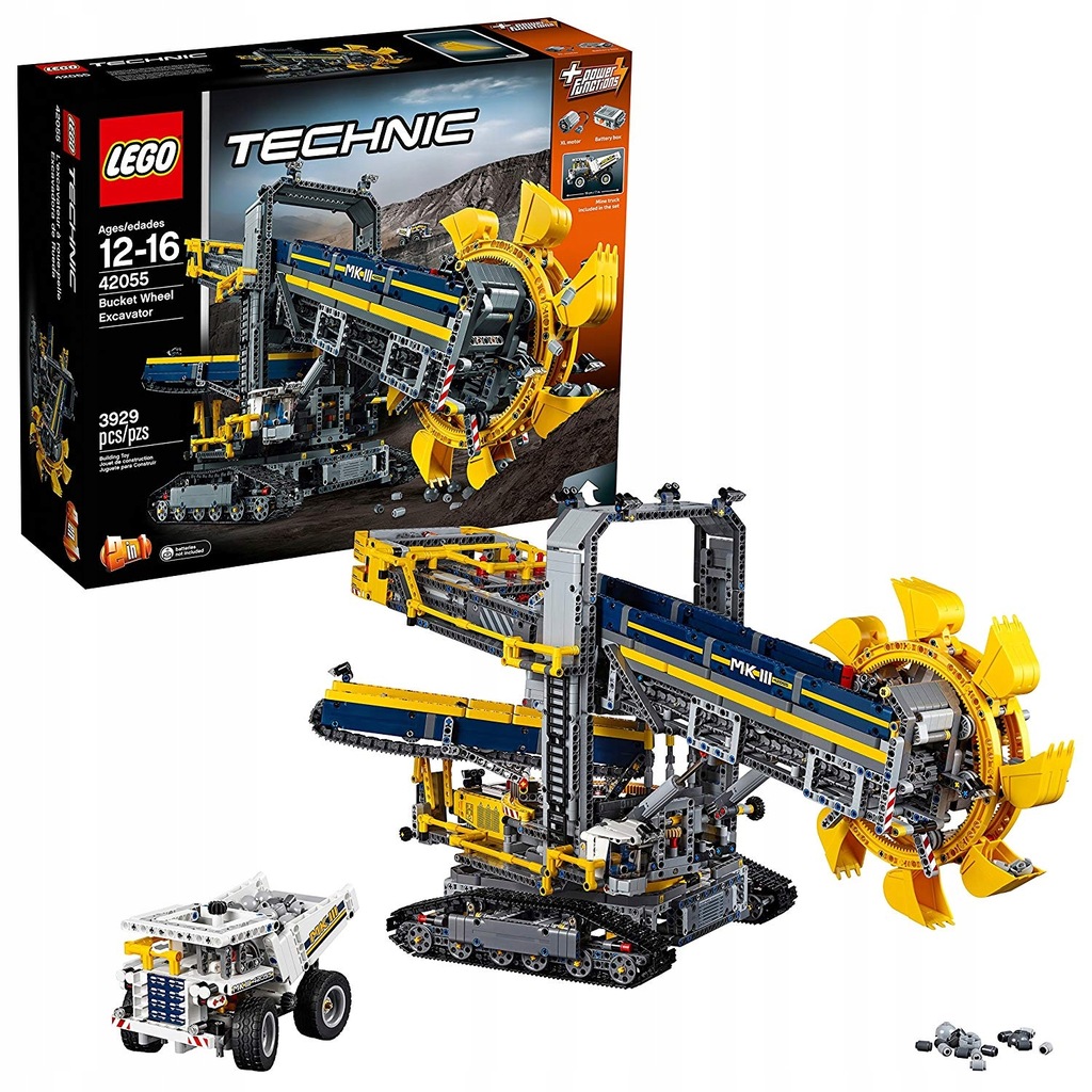 LEGO Technic 42055  koparka wielonaczyniowa, budo