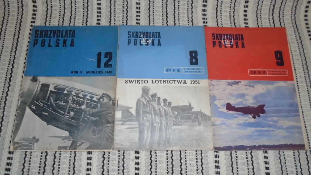 SKRZYDLATA POLSKA 1949, 1951, 1952