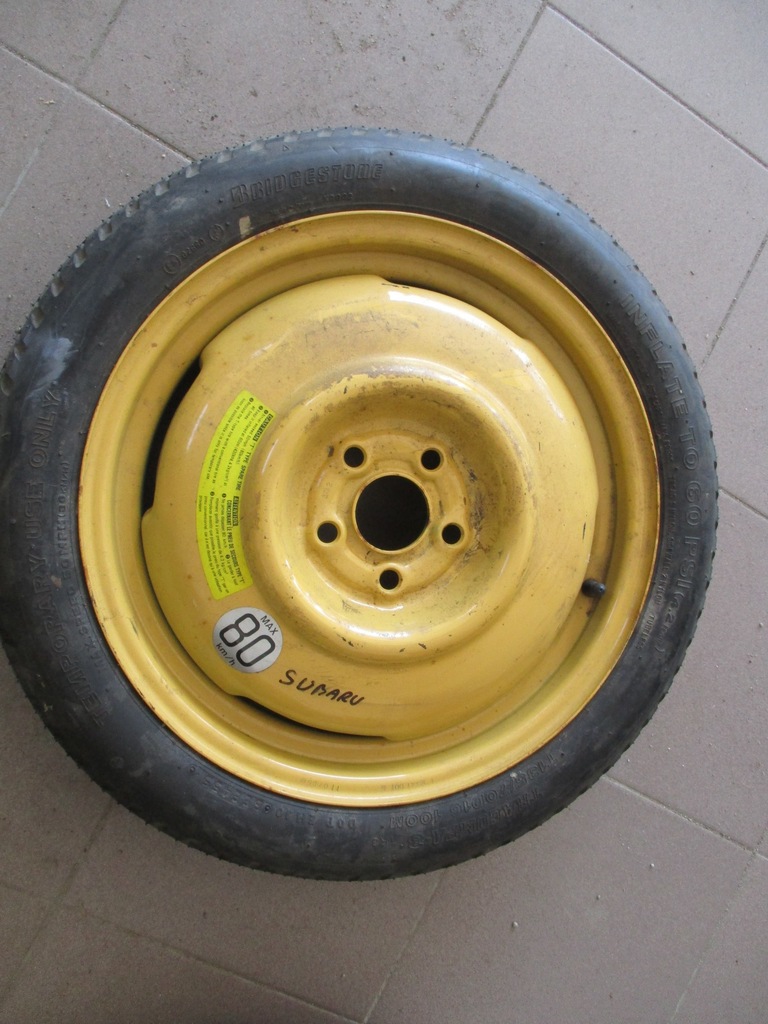 KOŁO DOJAZDOWE SUBARU 5x100 T135/70D16 100M ZAPAS