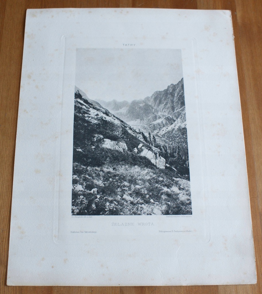 ŻELAZNE WROTA - TATRY - HELIOGRAWIURA St. Bizańśki
