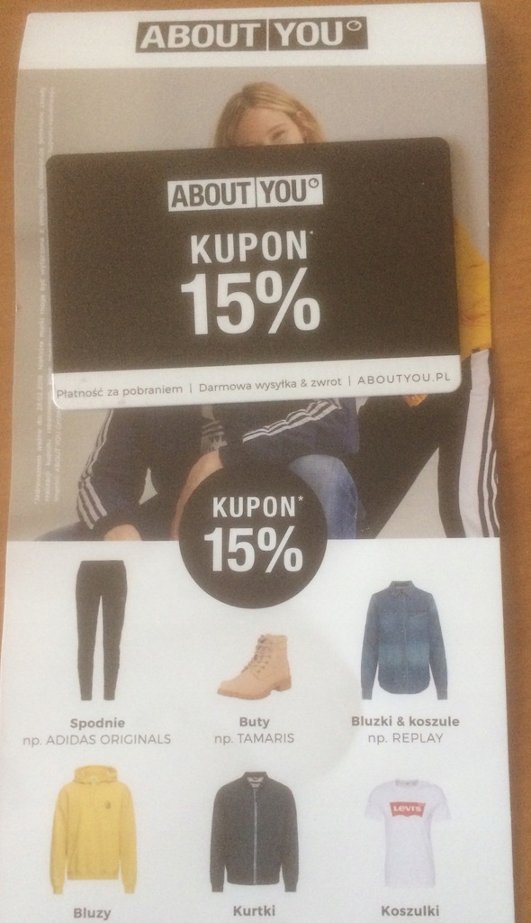 kupon rabatowy -15% ABOUT YOU zniżka kod rabat