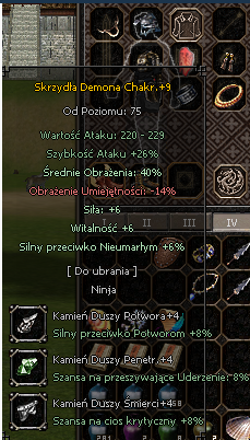 SMOKI+9 Stal+8 Skrzydła Demona Chakr.+9 NewClassic