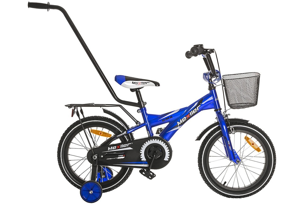 Rower 16 MEXLLER BMX niebieski + koszyk 16r.