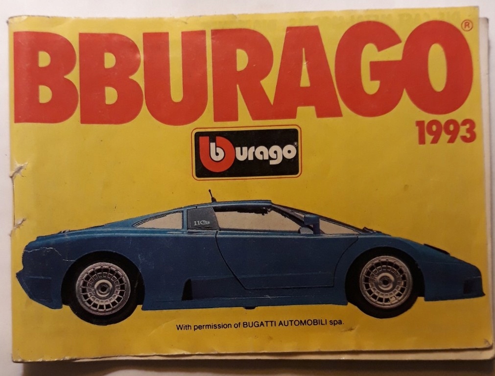 Bburago 1993 mini katalog